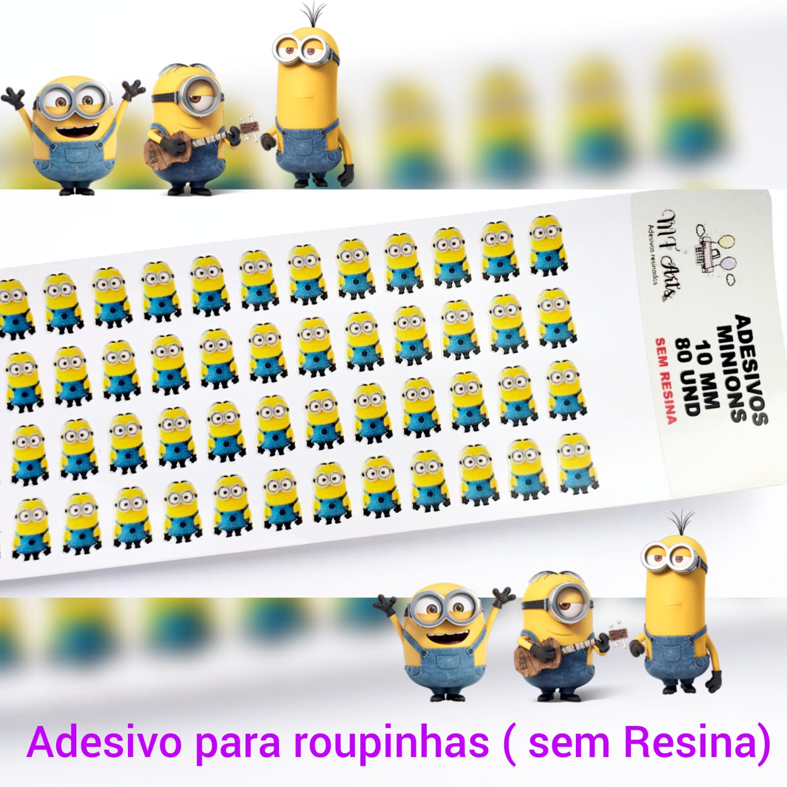 MF-418 ADESIVOS MINIONS ( SEM RESINA)