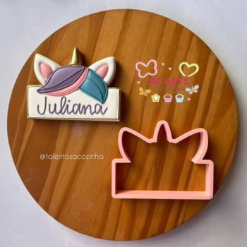 CORTADOR MOLDURA UNICÓRNIO BISCOITO CORTADOR MOLDURA UNICÓRNIO BISCOITO